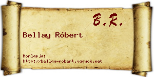 Bellay Róbert névjegykártya