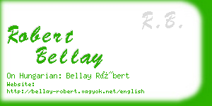 robert bellay business card